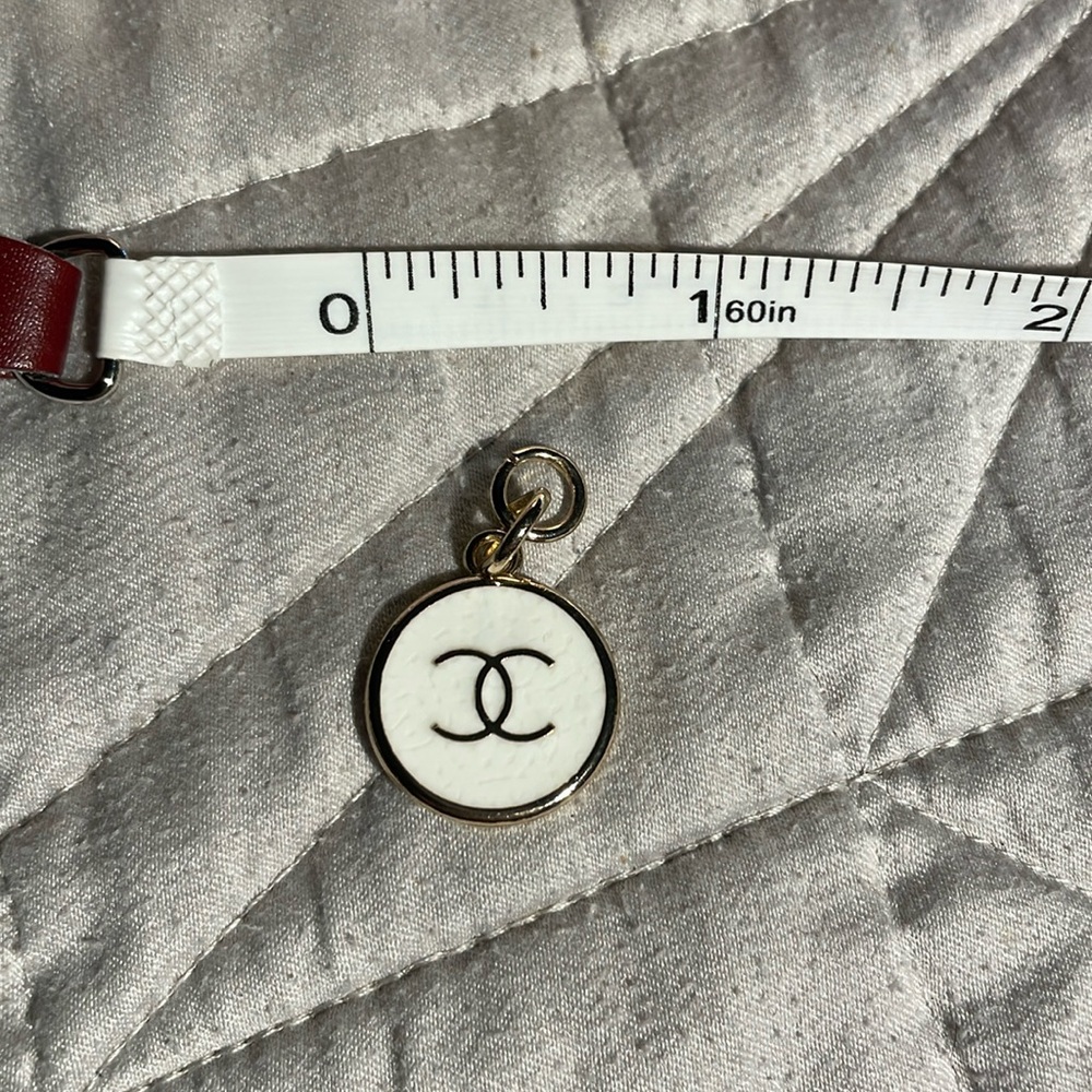 Chanel CC Logo White Charm